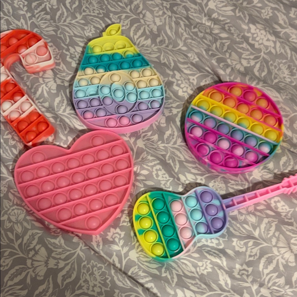 Colorful Pop It Fidget Toy Set (5)